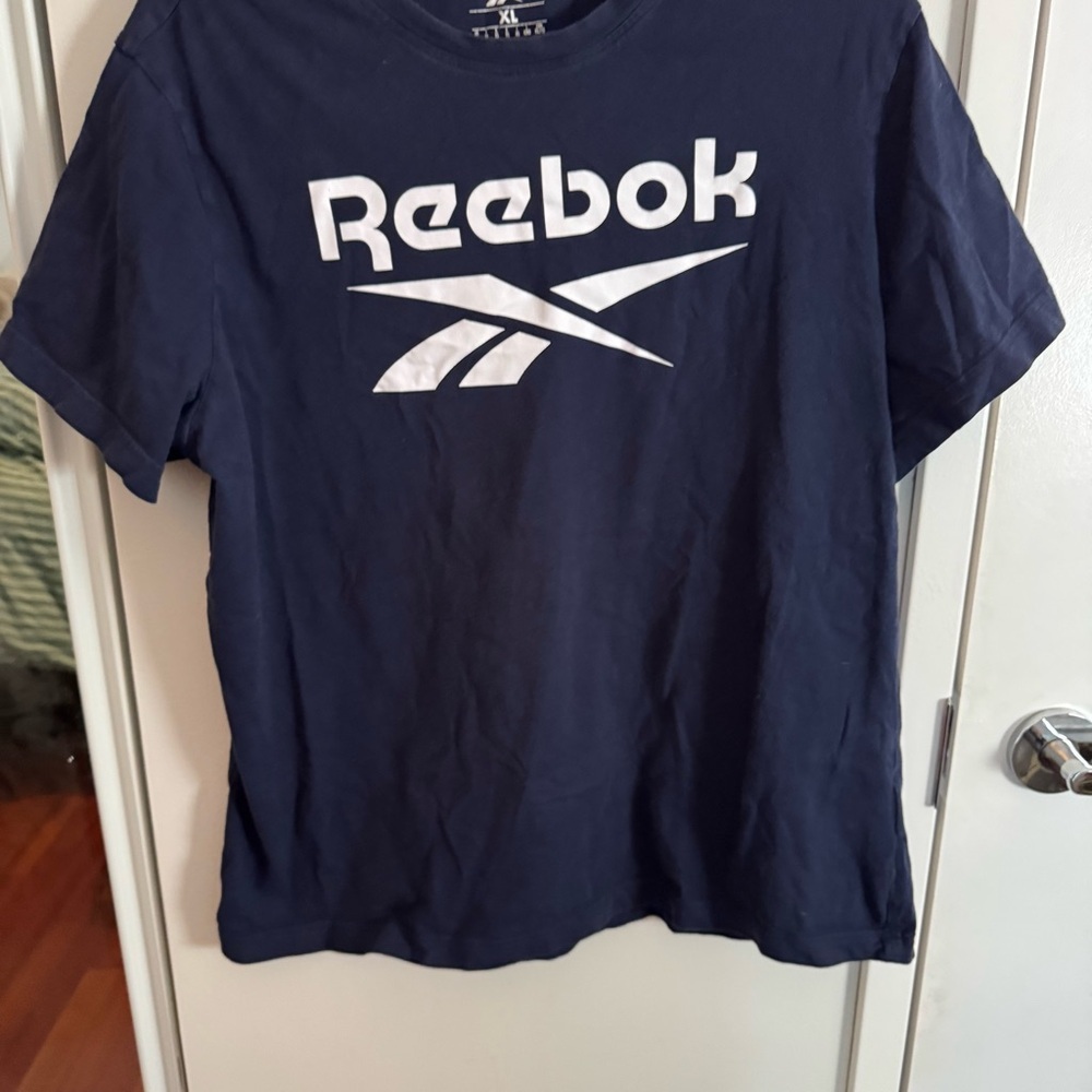 Reebok Dark Blue Graphic Logo Tee - Picture 2 of 4